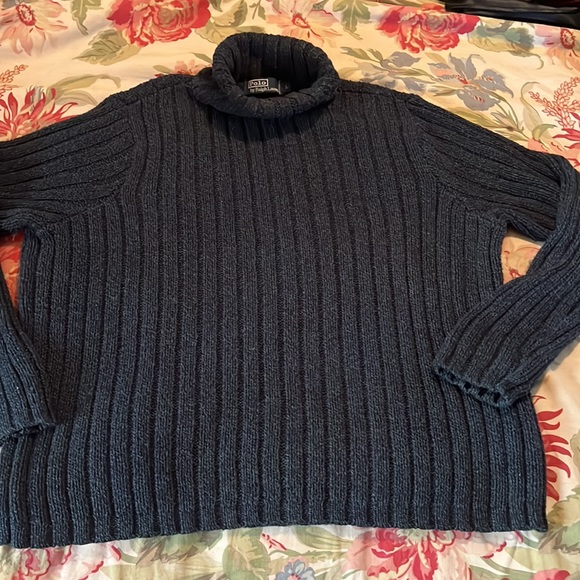 Vtg 80s RALPH LAUREN Polo Size Large Cotton Ribbed Turtleneck Timeless Cozy Soft - Picture 10 of 16